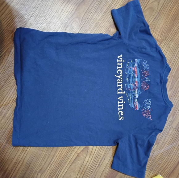 Vineyard Vines Navy Tee with Pocket - Picture 4 of 4